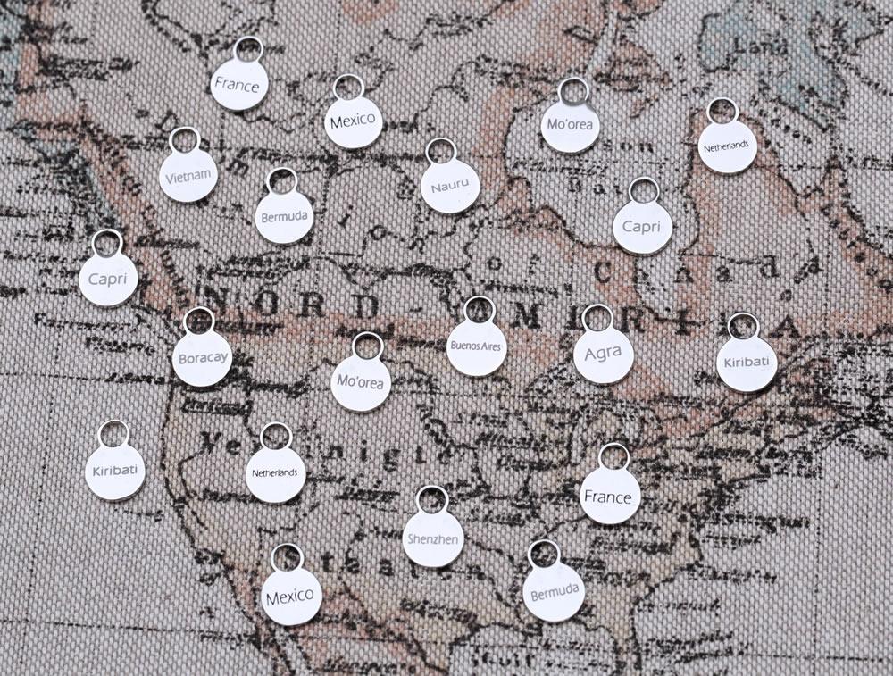 20 charms (Silver) - Traveller Charms