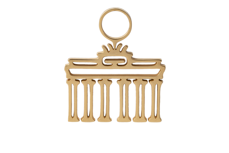 GOLD Brandenburg Gate Charm