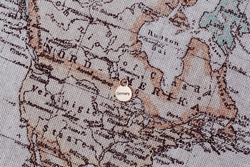 GOLD 1 x Engraved Travel Charm - Traveller Charms