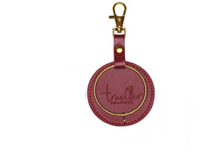 GOLD Gift Set - Key Chain & 1 Engraved Travel Charms - Traveller Charms