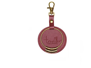 GOLD Starter Set - Key Chain & 25 Engraved Travel Charms - Traveller Charms