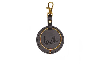 GOLD Starter Set - Key Chain & 3 Engraved Travel Charms - Traveller Charms