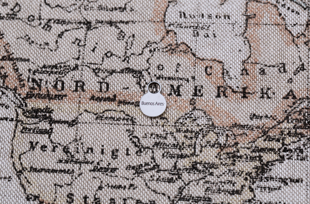 SILVER 1 x Engraved Travel Charm - Traveller Charms