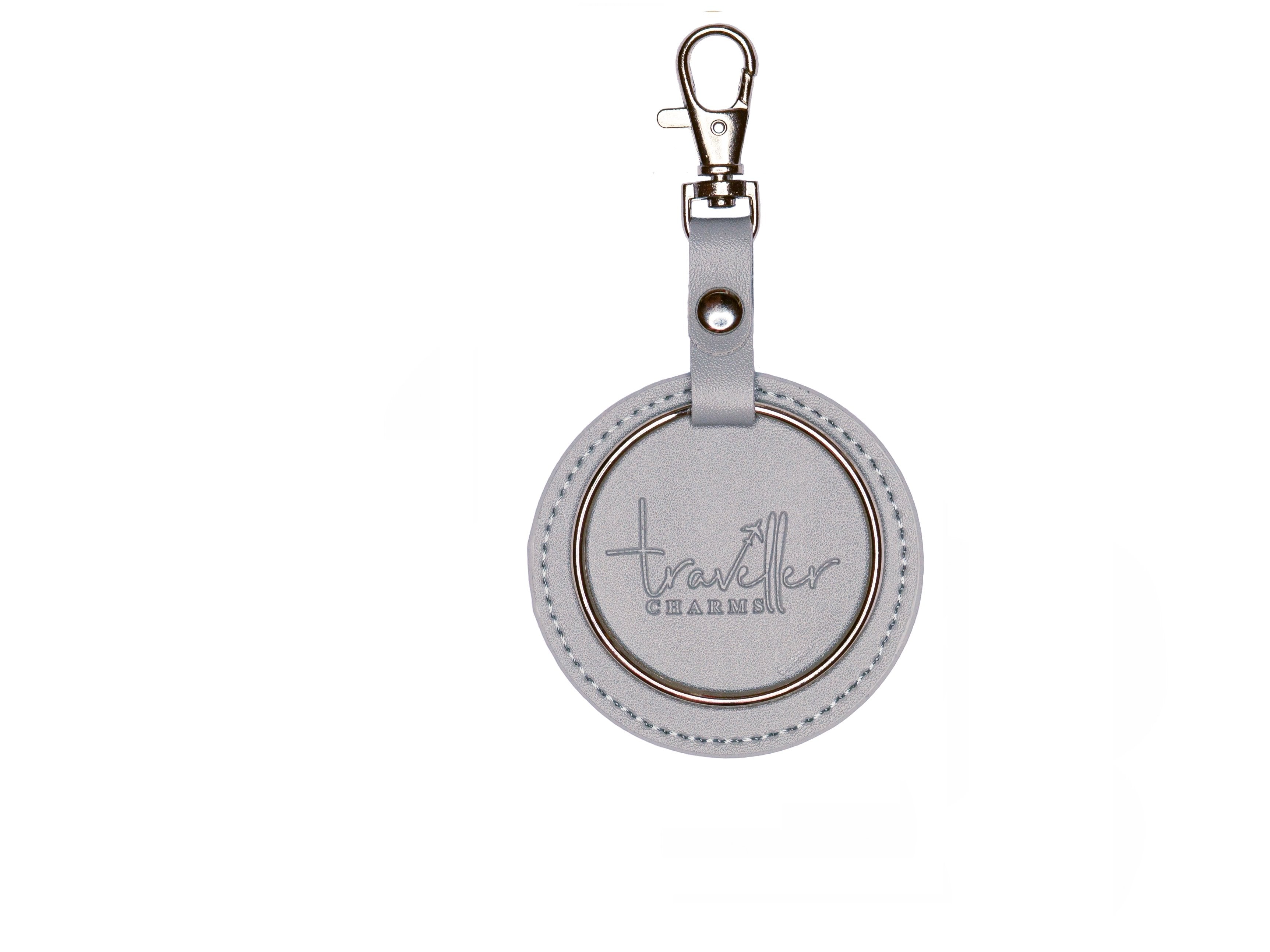 SILVER Key Chain - Grey - Traveller Charms