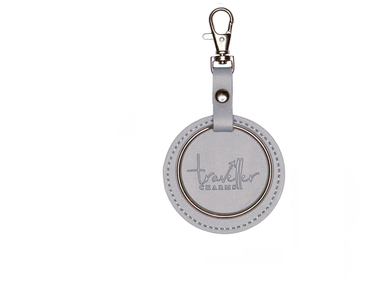 SILVER Key Chain - Grey - Traveller Charms