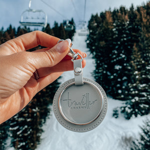 SILVER Key Chain - Grey - Traveller Charms